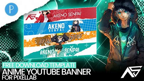 Free Download Anime Youtube Banner For Android Pixellab Youtube