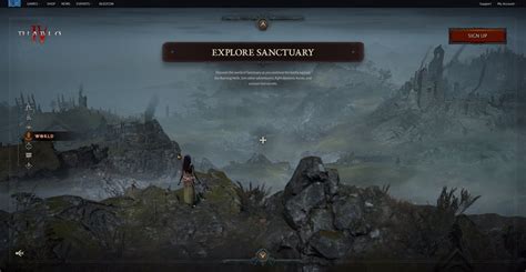 Diablo 4 Website World Explore Sanctuary