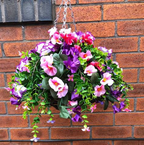 Hanging Basket Met Bloemen Bloemen