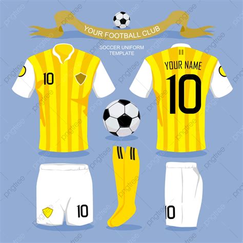 Plantilla De Uniforme De Fútbol Para Tu Club De Fútbol PNG ,dibujos