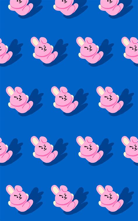 Download BTS BT21 Cooky Pattern Wallpaper | Wallpapers.com