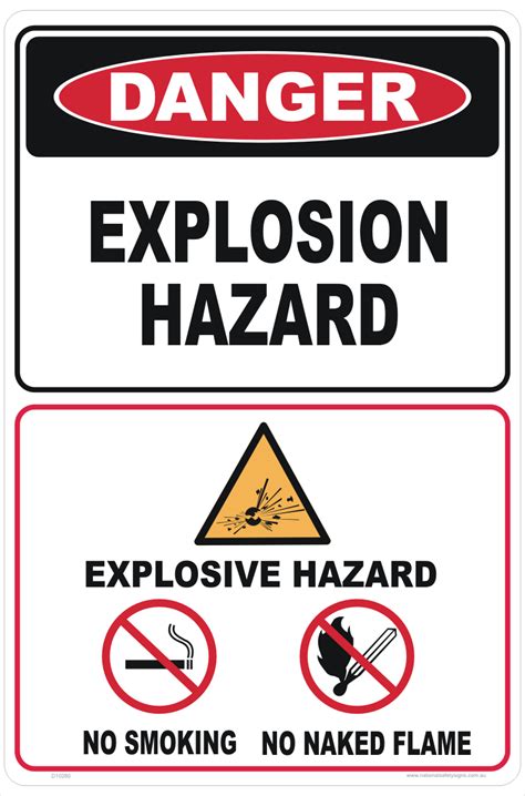 Explosive Hazard Sign