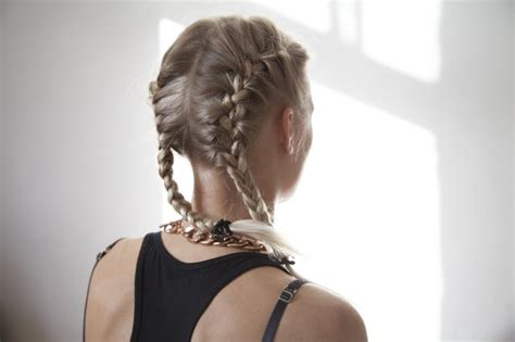It's also a great way to rock you're day 4 hair and not quite ready to wash your hair. How to Do Two French Braids on the Side of Your Head | LEAFtv