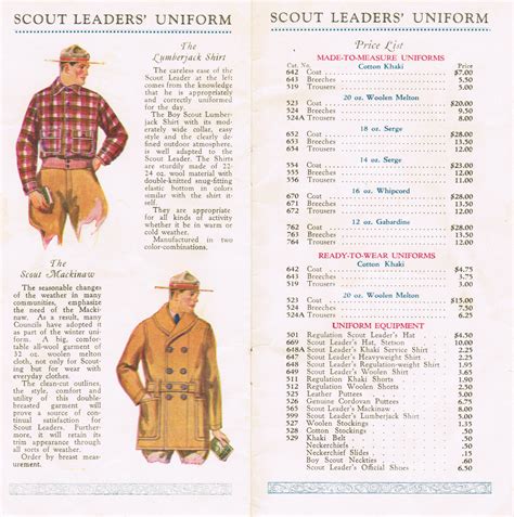 Teens S Scout Leader Uniform Catalog The Scout Patch Auction News