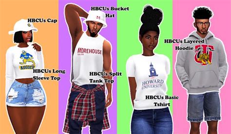 Hbcu Black Girl Sims 4 Mods Clothes Sims 4 Black Hair Long Sleeve
