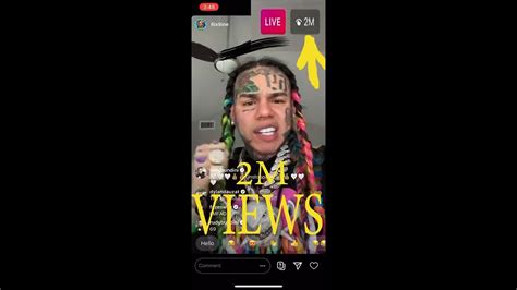 6ix9ine goes live on ig and explains why he snitched full stream youtube