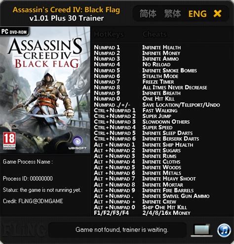 Assassin S Creed Black Flag Trainer Fling