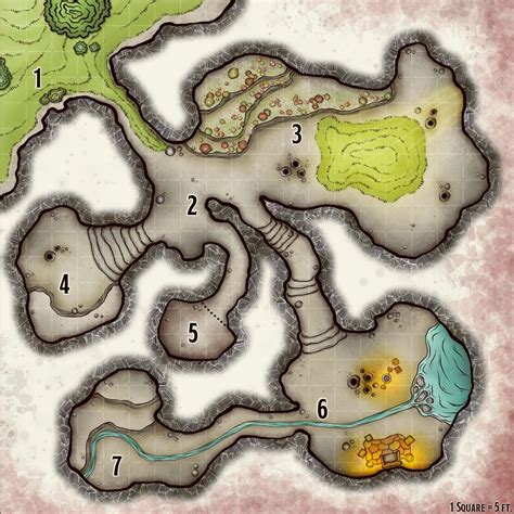 Goblin Lair Dnd World Map Dungeon Maps Tabletop Rpg Maps