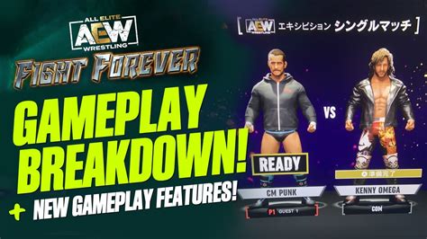 AEW Fight Forever New Entrances Match Gameplay New Features Revealed Full Breakdown Win