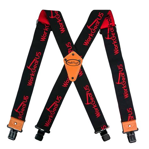 Melotough Mens Suspenders With Strong Clips Fully Elastic 2 Inch Wide