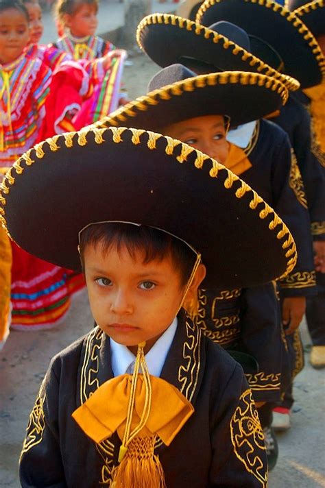Día De La Revolución Parade In La Manzanilla Mexico All Children Are