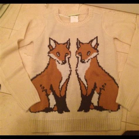 Super Cute Fox Sweater Very Warm Fox Sweater Sweaters Cute Fox