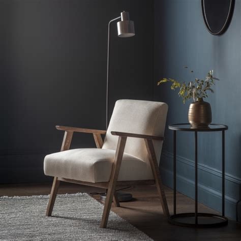 Find the best linen armchairs & accent chairs for your home in 2021 with the carefully curated shop from armchairs & accent chairs brands you already know and love like fairfield chair, b&t. Cream Linen Francisco Wooden Armchair | Mid-Century Chairs