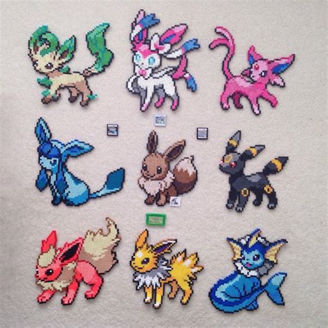 Supplies needed for 3d perler bead pokemon box red, white and black perler beads small circle pegboard (if you have 2 or 3 it's even better) Perler Beads Pokemon Sylveon - Bead Pattern (Free)