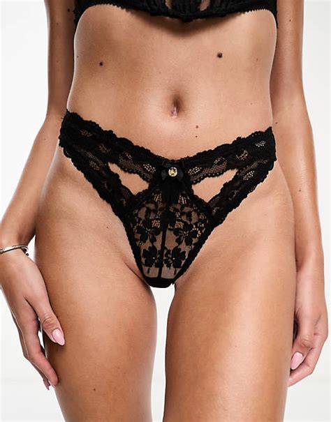 Boux Avenue Brynlee Thong In Black Asos