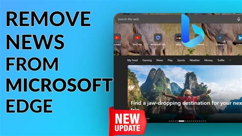 How To Remove News Feed From Microsoft Edge Youtube
