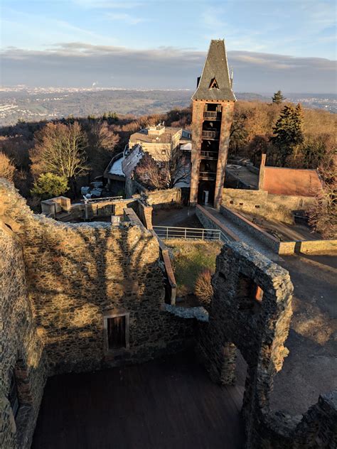 View From German Castle Frankenstein Burg Frankenstein Rgermany