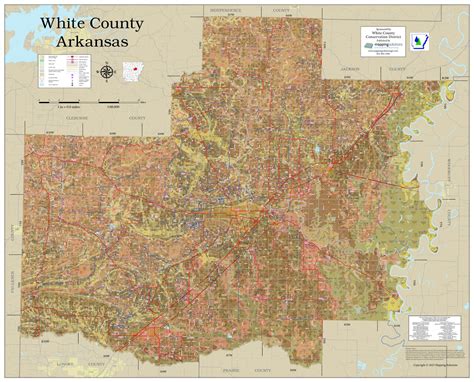 White County Arkansas 2024 Soils Wall Map Mapping Solutions
