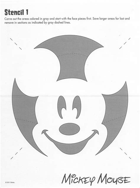 Free Printable Mickey Mouse Pumpkin Carving Patterns Printable Templates