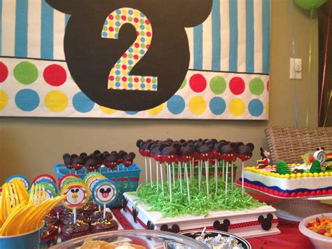 Mickey Mouse Birthday Party For A Two Year Old December Birthday