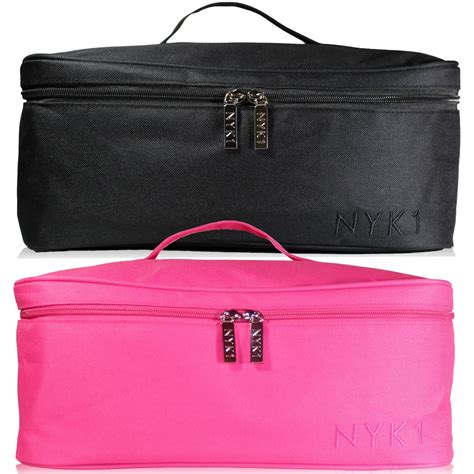 Make Up Cosmetic Beauty Bag Organiser Vanity Case Pink Or Black