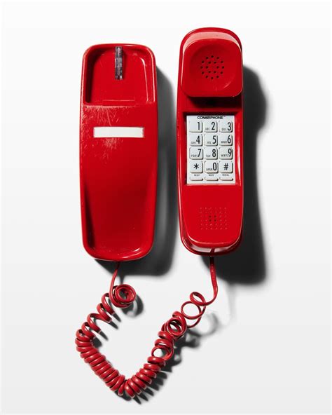 Te012 Red Condor Trimline Phone Prop Rental Acme Brooklyn