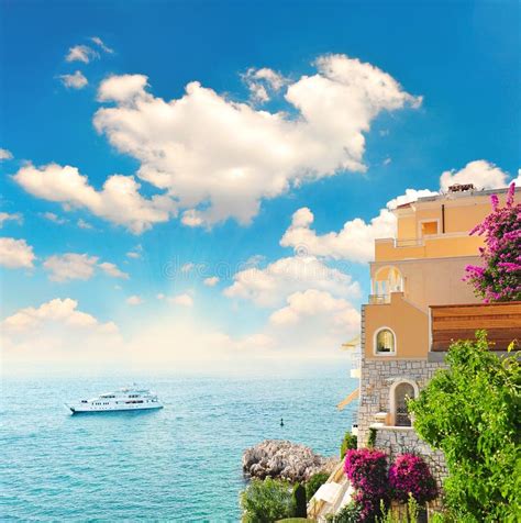 Beautiful Mediterranean Landscape View Of Sea Stock Image Image Of
