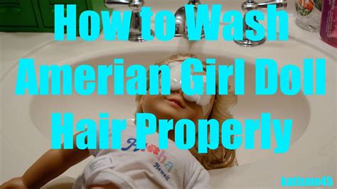 Once the doll's hair has been thoroughly rinsed, dry the hair either by leaving the doll out overnight, or by placing the doll in front of a fan gently blowing cool air. How to: Wash American Girl Doll Hair⎢Curly or Straight ...
