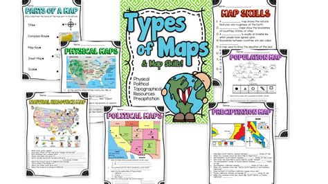 Worksheets Map Digital Watch Interactive Notebooks Classroom Note