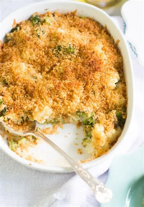 Cheesy Broccoli Cauliflower Bake Recipe Primavera Kitchen