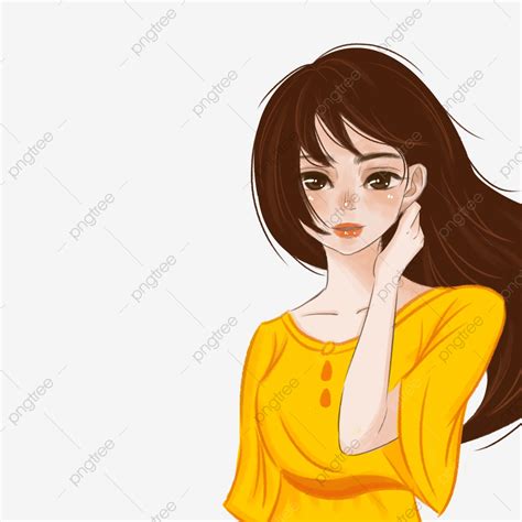 dress girls clipart vector girl in yellow dress beautiful stylish yellow dress png image for