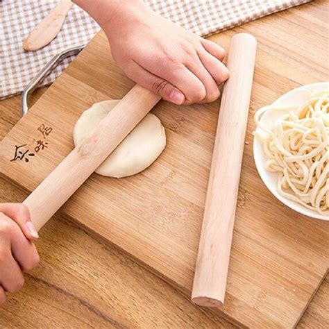 Long 28cm Wooden Rolling Pin Cooking Baking Fondant Paste Pizza Tool