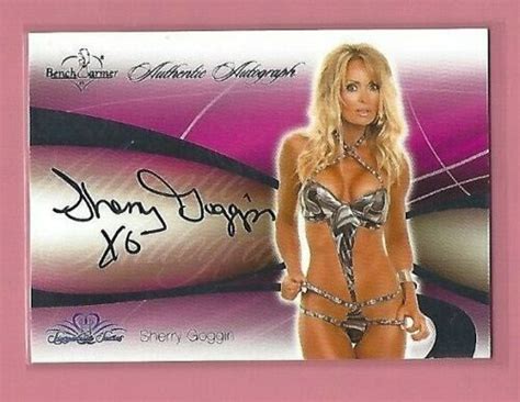 2008 Benchwarmer Sherry Goggin Auto Card Nr Mt Ebay