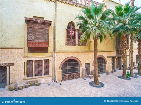 The Inner Courtyard Of Coptic Museum Cairo Egypt Stock Photo Image Of Coptic Pattern 126020138