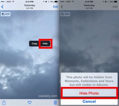 How To Hide Photos On Iphone And Ipad With The Ios Hidden Album