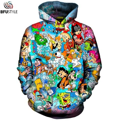 Cartoon Funny Anime Hoodie Hoodies Men Women New Fashion Hip Hop