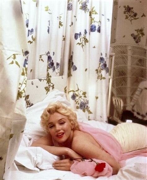 Marilyn Monroe In Bed 1956 Photo Taken By Cecil Summers In
