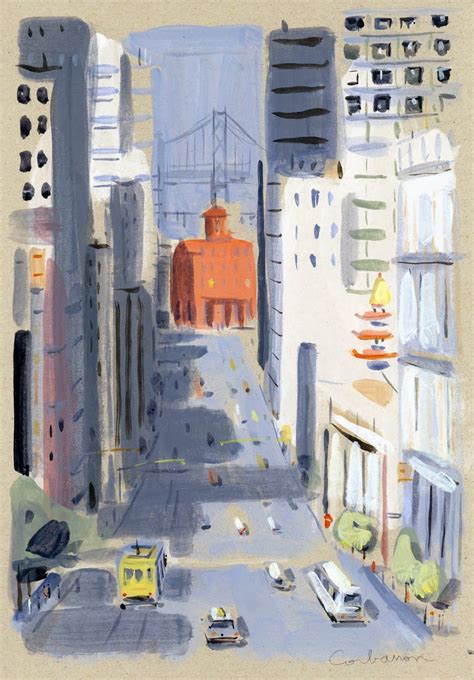 San Francisco Street // Dominique Corbasson | Posters art prints, Illustrations and posters ...