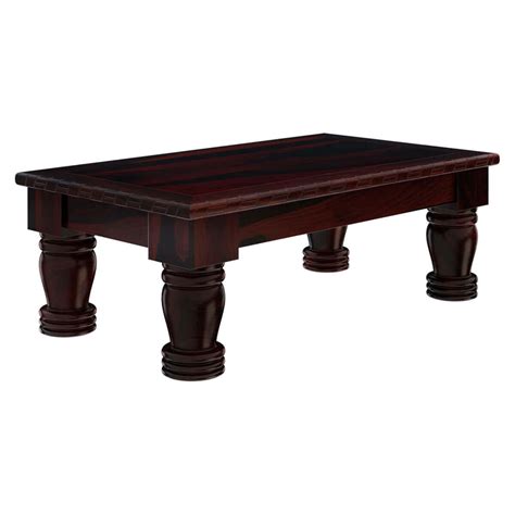 Unfinished medium square wood coffee table. Large Dark Solid Wood Country Style Coffee Table