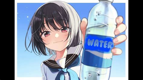 Anime Girl Drinks Water H2o Youtube