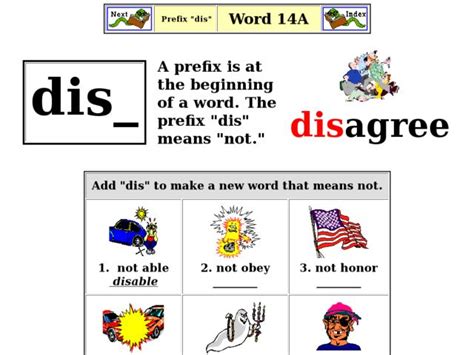 Prefix Dis Worksheet For 2nd 3rd Grade Lesson Planet