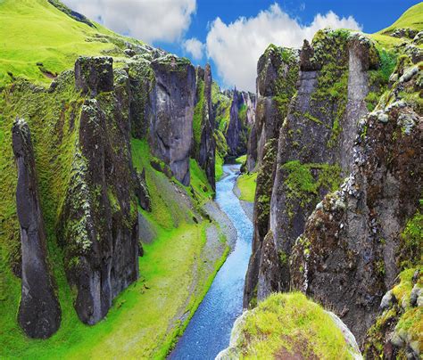 Immagine Islanda Canyon Fjadrargljufur Natura Falesia Gola 1687x1440