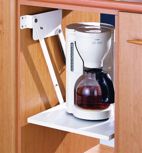 Appliance lifts are a functional feature we like to incorporate in cabinet storage design projects. 8 Kitchen Cabinet Mixer Lift | Home Design