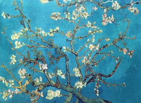 Large blossom branches like this against a blue sky were one of van gogh's favourite subjects. Branches with Almond Blossom, 1890 by Vincent Van Gogh ...