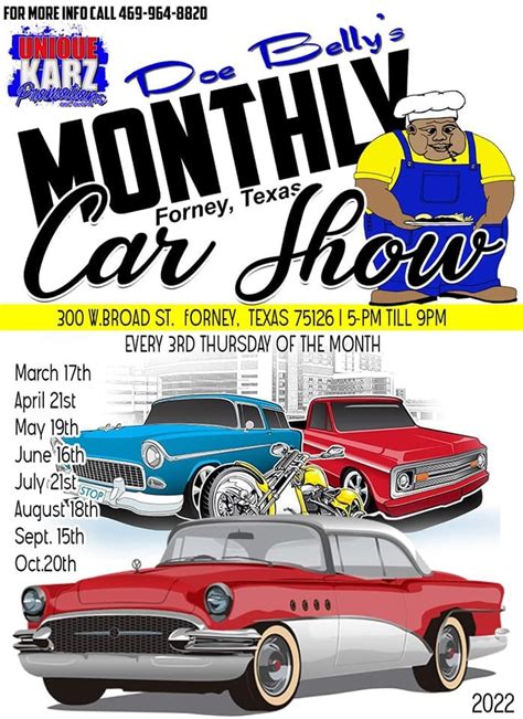 Doe Bellys Monthly Car Show Tx