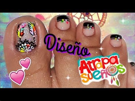 Proporciona un masaje de 5 minutos, y luego pon un par de calcetines (de preferencia de algodón) en tus pies. ♥Decoración de Uñas PIES Atrapa sueños♥/Dreamcatcher nail decoration - YouTube