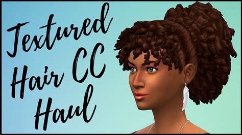 😍 22 Textured Maxis Match Hairstyles Cc Haul With Links Youtube