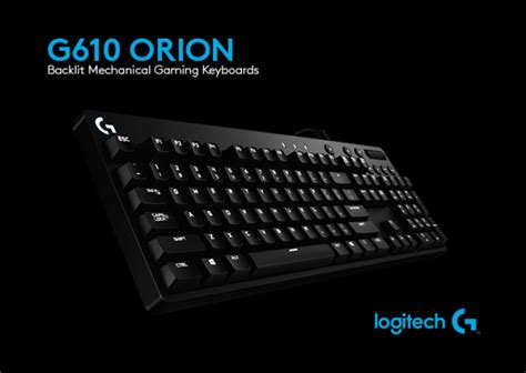 Logitech Unveils G610 Orion Brown And Red Cherry Mx Mechanical Gaming