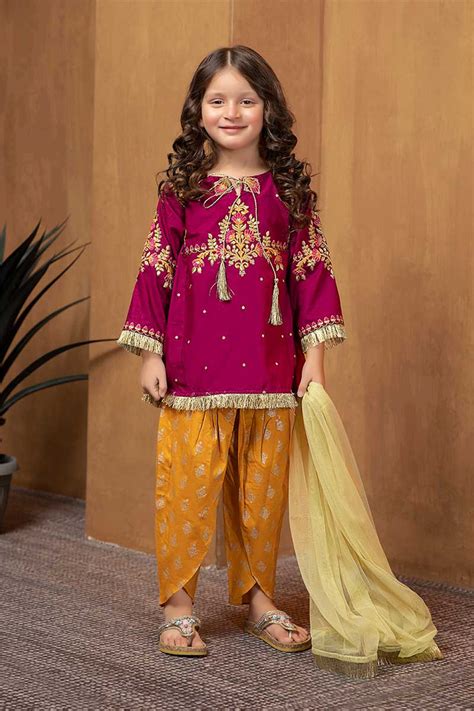 Maria B Fancy Kids Dresses Designs For Girls 2021 22