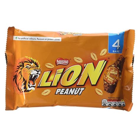 Nestle Lion Peanut Chocolate Bar 164g 10 Packs Of 4 Total 40 Cheap